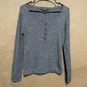 United States Sweaters Scoop Neck Grey Sweater, Women's Size Large